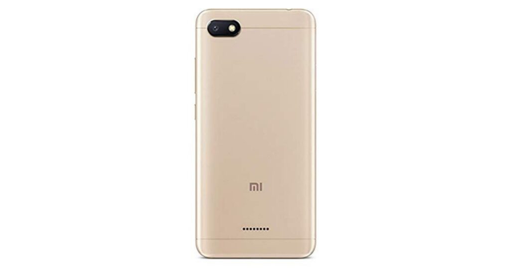 Redmi 6a Back Panel Image 